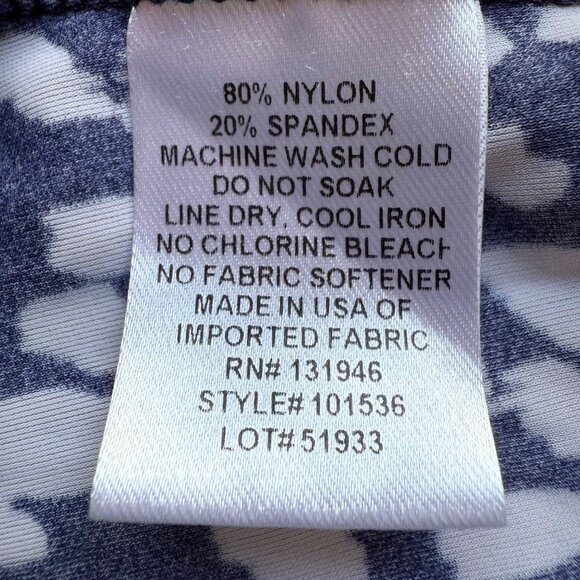 Jude Connally Size M Navy & White Abstract Print Sleeveless Tank Shift Dress - Picture 10 of 11